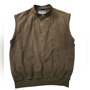 Men's Olive Brown Zero Restrictions Sleeveless Golf Vest